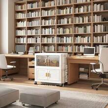 1/2/3/4/5/6 层 17.72 英寸厚家用储物柜 - 可折叠带轮，容量大，可存放杂物、零食、玩具和衣服，适用于厨房、卧室、客厅和浴室