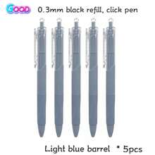 5/3/2/1 0.5mm Pressurized Ballpoint Pen, White Barrel, Black Ink (Black Ink Color), Exam Pen. Recommended By Influencers, Simple High Cost-Effective Pressurized Neutral Ballpoint Pen. Back-To-School Essential. Smooth Writing. Suitable For Office, Study, Note-Taking, Writing, And Exams, Back-To-School Supplies, Popular Ballpoint Pen For Students And Office Workers. - Multicolor - View 14