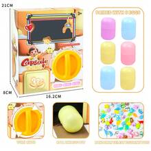 Bambini Sorpresa Uovo Twist Distributore Automatico Bambola, Gru Macchina, Mini, Bambola Twist Macchina, Peluche Bambola Gru Macchina Twist Uovo Regalo, Regalo di Compleanno, Ognissanti, Per Ragazzi e Ragazze (I colori degli accessori vengono inviati casualmente, la misurazione manuale può avere leggere deviazioni)