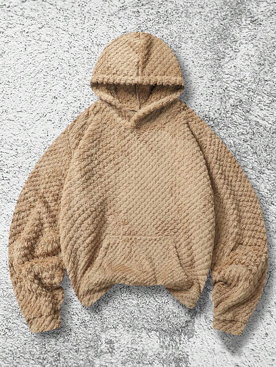 Cozy Fleece Hooded Sweatshirt For Men, Warm & Soft, Perfect For Autumn/Winter