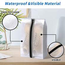 2 Stücke transparente PP-Folie wasserdichte und staubdichte Schuhaufbewahrungstaschen, multifunktionale tragbare Schutz-Abdeckungen für lange/kurze Stiefel