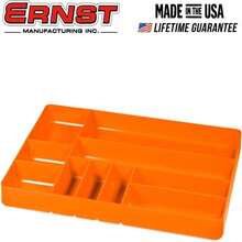 ERNST Tool Organizer Tray, Green, 10-Compartments, Storage, Garage, Workshop, Organization, Tools, Equipment, Heavy-Duty, Durable, Industrial, Workbench, Efficient Storage - Made In The USA