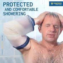 Line Shower Cover | Available In 3 Sizes | Reusable IV & PICC Line Sleeve | Waterproof Cast Cover Elbow | PICC Line Covers Upper Arm Wound (Weight: 220-300 Pounds)