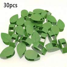 5/15/30/50 piezas, Clips de fijación para plantas trepadoras, soporte invisible para enredaderas con 36 piezas de adhesivos para decoraciones de jardín interiores y exteriores (hoja verde)