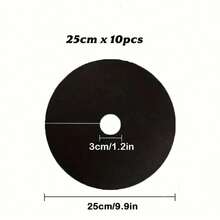 10pcs Non-Woven Tree Mulch Ring, Barrier Mat, Tree Mulch Used To Inhibit Growth And Landscape Control Plant Root Protection - Multicolor - View 12