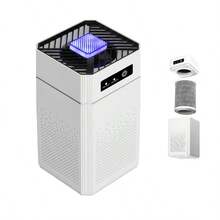 Purificador de aire con filtro HEPA, iones negativos, eliminación de formaldehído, pelo de mascotas y polvo, purificador de aire para habitaciones grandes, eliminación de olores y limpieza del aire de polvo