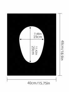 1/10/20 قطعة أغطية مقعد المرحاض القابلة للتخلص منها، صحية، مقاومة للماء، محمولة - ضرورية للطائرة والفندق والتخييم والسفر، أغطية مقعد المرحاض الصحية، لوازم الحمام