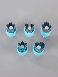 Forme de biscuiți din oțel inoxidabil pentru fructe și legume, includ matriță de ștanțare și design fluture, potrivite pentru copt în bucătărie și kit de decorare DIY Creative pentru cutia de prânz