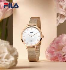 FILA Women's Quartz Dress Watch – Slim & Stylish Design, Elegant Milanese Mesh Strap, Light Luxury Minimalist Timepiece | Perfect For Everyday Wear, Office, Party & Gift Choice - one-size - View 9