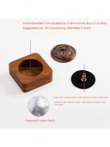 A Solid Color Walnut Incense Burner - Dragon And Phoenix Cover Walnut Zen Tea Ceremony Incense Burner Home Decoration Chinese Style Indoor Agarwood Spice Aromatherapy Hollow With Cover Incense Holder Bottom Gifts Birthday Graduation