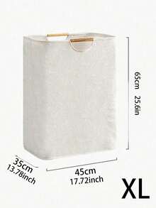 1 pieza Cesta de lavandería plegable con asa de madera grande o pequeña, adecuada para almacenar ropa, camisetas, camisas y otros artículos en el baño, la sala de estar y la lavandería. Cesta de lavandería multifuncional, cesta de lavado, organizador de baño, cesta de ropa sucia, cesta de almacenamiento, cesta de lavandería plegable.