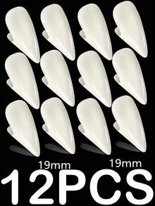 Colmillos de vampiro zombie realistas, que no rascan las encías, reutilizables y espeluznantes, accesorios de disfraz para fiestas de Halloween para mujeres