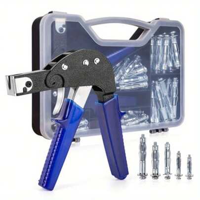 Wall Anchor Setting Tool With M4/M5/M6 Metal Cavity Dowels, Metal Cavity Expansion Dowels Pliers For Metal Cavity Wall Plugs Cavity Anchor Plasterboard