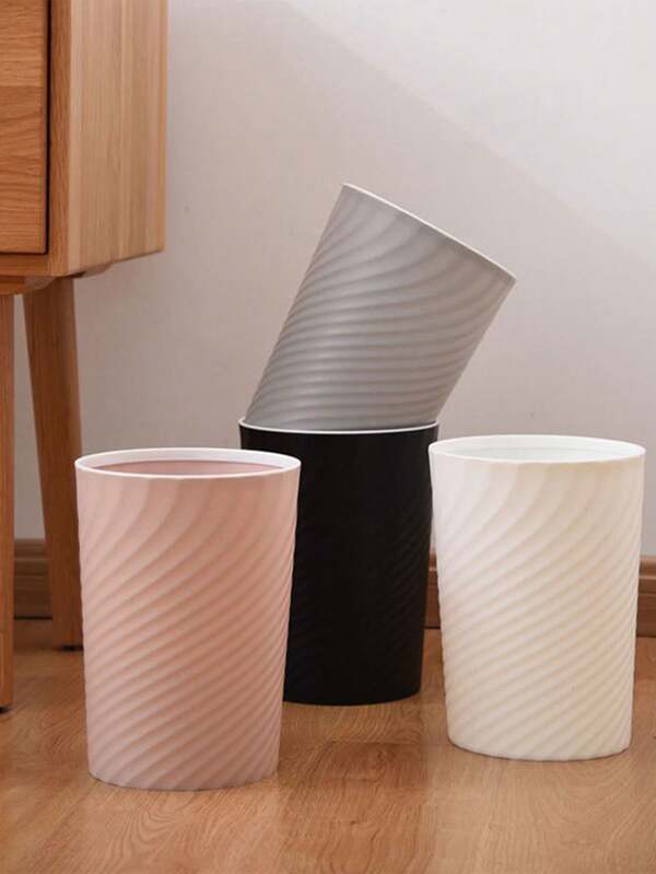 1pc Plastic Small Trash Can, Garbage Bin, Suitable For Bathroom, Laundry Room, Kitchen, Office, Kids Room, Dorm