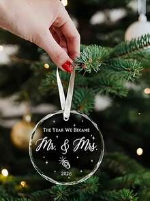 Acrylic Hanging Wedding Gifts - Mr And Mrs Gifts - 2025 Couples Wedding Gifts, Future Mr And Mrs Gifts - First Wedding Bridal Shower Gifts - Ideal For Home And Outdoor Garden Decorations, Engagements|Wedding Celebrations|Birthday Gifts|Mother's Day|Decorative Hanging|Transparent Designs, Wedding Decorations,...