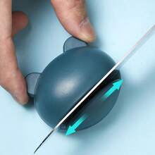 Pedra de Amolar Portátil e Mini Cartoon Sapo, Afiador de Faca e Tesoura, Adequado para Acampamento e Caminhada ao Ar Livre