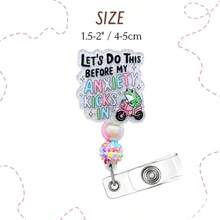 Cheetah Leopard Heart Badge Reel Holder ID Name Retractable Clip Lanyard With Cute Beaded Print  Zoo Keeper Glitter Bling For Nurse Nurses CNA CMA Nursing Healthcare Golden Supplies - 在我焦慮發作之前,讓我們來做這件事吧,青蛙 - 查看 2