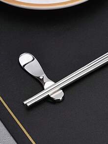 1 件/2 件餐具架，适用于筷子勺子叉子刀架，304 不锈钢餐具架套装，适用于餐桌酒店餐厅（哑光银色，7.8 厘米 X 1.9 厘米）