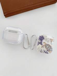 Vỏ tai nghe Bluetooth họa tiết sóng Ukiyo-E Turtle, Vỏ tai nghe họa tiết đại dương, Vỏ tai nghe trong suốt kèm 1 kẹp dây đeo, Tương thích với vỏ , Tai nghe, Vỏ Pro 3, Pro (Thế hệ thứ 2), 3, Pro, 1/2, 4 - Nhiều màu - Xem 9