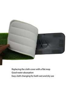 1/2/4/10 قطعة قماش استبدال مسح الأرضيات المسطح من الألياف فائقة النعومة، قماش بحزام مسح الرذاذ، غطاء قماشي بنسيج خطاف وحلقة لرأس المسح