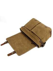 Bolso de hombro estilo retro americano para hombre, bolso de mensajero casual, bolso cruzado, bolso para laptop