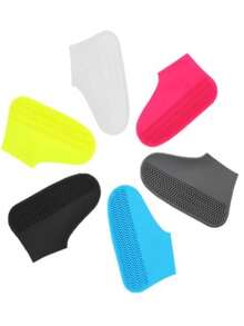 1 Pair Unisex Waterproof Silicone Anti-Slip Shoe Covers, Outdoor Rubber Latex Material. Suitable For Rainy Days, Protect Shoes, Applicable For School, Office, Home, Travel, Back To School Supplies. Insulation,Galentines,Puppy,Carnival,Party Decorations