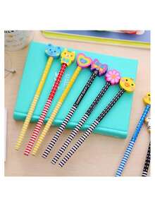 20 Wooden Pencils With Eraser Graphite Pencil With Eraser Graphite Wooden Pencil Hardness HB Pencil Party Gift Birthday Christmas, School Supplies Stationary Teacher Gift(Color Random)