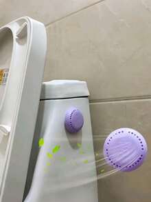 6 Pieces (5 Fragrance Tablets+1 Shell) Long-Lasting Scented Air Freshener, Deodorizer, Solid Air Freshener, With An Extra Outer Shell - Aromatic Solid Deodorizing Discs,For Enhanced Freshness In Bathrooms, Bedrooms, Cars, And Home, Ideal For Wardrobe And Toilet Odor Elimination,Kitchen, Bathroom, Home, Household Supplies - Multicolor - View 3