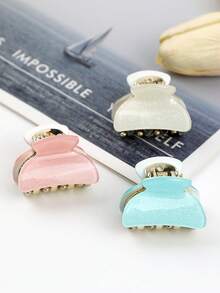 3/6 piezas Clip de leopardo de tamaño mediano aleatorio, clip de unicolor de moda y colorido, de lujo y temperamento, método de placa de clip, accesorio para el cabello tipo pinza para vestir, adecuado para uso diario de mujeres/niñas, hogar, escuela, playa, trabajo, fiesta, vacaciones, cumpleaños, Día de San Valentín, Día de la Madre, boda, festival de música, graduación, clip de pelo elegante, accesorio de invierno para el cabello