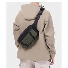 Bolso bandolera para hombres. Bolso de hombro de alta gama. Bolso de pecho ultraligero para mujer. Bolso de viaje impermeable con cremallera