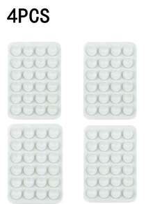 1pc Double-Sided Silicone Phone Suction Cup Accessory, Strong Suction Phone Holder, Free Sticky Mobile Phone Handle, Finger Grip, Suitable For Selfie And Video