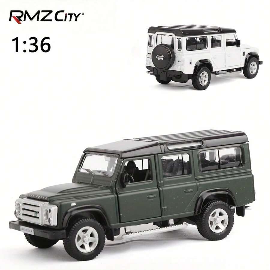 Burago RMZ仿真1:36合金路虎卫士合金汽车模型儿童玩具车摆件回力车模可开门生日礼物 - 彩色 - 查看 1