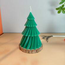 1pc, Handmade Christmas Tree Shaped Scented Candles, Slight Color Difference, Suitable For Home Decor, Restaurant, Birthday, Party, Bathroom Aromatherapy Christmas Decorations Room Decor, Christmas Gifts