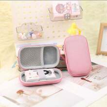 1 pieza Estuche protector de cámara digital de tarjeta pequeña, Estuche de cámara CCD mini, Bolsa de almacenamiento de auriculares con cremallera, Estuche para auriculares inalámbricos y organizador de cables, Organizador electrónico impermeable y portátil para viajes, para tecnología, para mujeres y para hombres