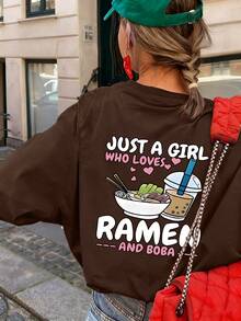 Tween Girls' Casual Summer Artistic Color Letter Printed Cute Milktea Design Cartoon Pattern Short Sleeve T-Shirt Cartoon Childlike Student Youth Artistic Tee Short Sleeve Girls Top Kids