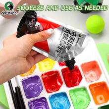 Marie's Acrylic Paint (100ml/3.38oz), Assorted Colors, Water-Proof, Portable Art Pigments For DIY Craft, Graffiti, Drawing, Painting, Canvas, Rock, Wood, Wall And Ceramic, Professional Rich Pigments For Adults & Artists - Single Piece - View 2