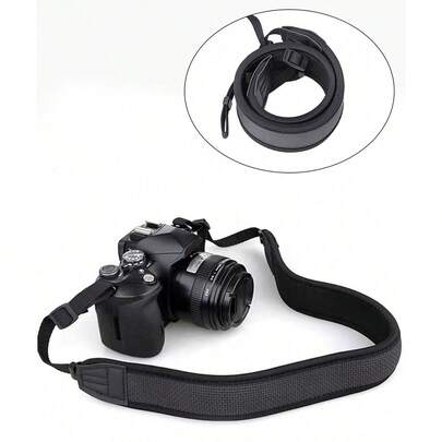 DSLR相机背带，无反光镜相机肩带，高弹性，舒适不摩擦颈部，有效减轻颈部负荷