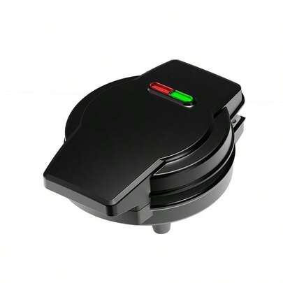600W 三合一华夫饼机，带可更换盘子 - 不粘双加热，小巧便携，适用于华夫饼/饼干/甜甜圈，可拆卸和可清洗，节省空间的设计，易于清洁，多功能早餐机