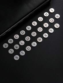 1pc Fashionable Stainless Steel Mysterious Witch Knot, Hollow Star, A-Z Letter & Zodiac Pendant Necklace, Elegant Lucky Gift For Family And Friends