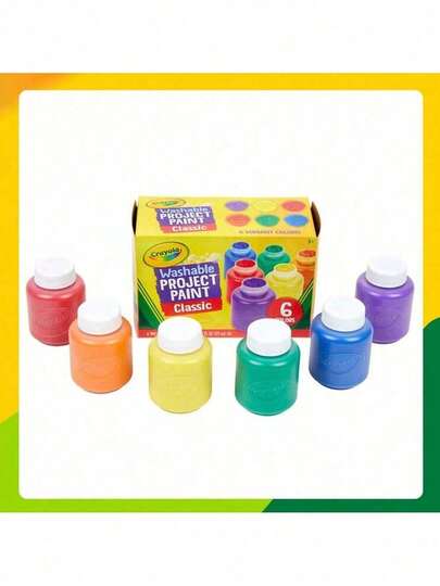 Crayola Juego de pintura de acuarela sólida Crayola, lavable para niños, pintura de mano con brocha de gouache, excelente para regalos de Navidad y días festivos