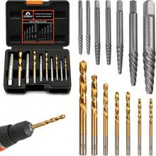 Coobeast 14pcs Screw Extractor Set And Left Hand Drill Bits For Removing Broken Bolt Extractor Kit, Easy Out Screw Extractor Set, Screw Remover Tool With Storage Case, Gifts For Men, Dad And Husband