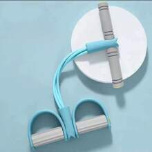 Multifunctional Tension Rope, 4 - Tube Elastic Yoga Pedal Puller Resistance Band, Natural Latex Tension Rope Fitness Equipment, Suitable For Abdomen/Waist/Arm/Leg Stretching And Weight - Loss Training