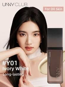 unny club 30克持久全效遮瑕哑光粉底液，适合油性/混合性肌肤，哑光妆效，完美遮瑕，打造自然妆感，控油，防汗，防水，保湿珠光粉