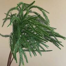 1/2/3 pièces Tiges de plantes artificielles vertes, décoration pour salon, chambre à coucher, mariage, fête, remplissage de bureau. Décoration pour la maison, le bureau, la cuisine, le mariage, la table, les centres de table, le bureau, le jardin, l'extérieur, la maison, le patio, le printemps, l'été, l'automne et l'hiver. Décorations de Noël pour la décoration de la maison et de la pièce