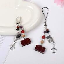 Retro Travel-Style Statement Charm: Versatile For Phones, Bags & Car Keys, Creatively Designed For Students – Add A Unique Spark To Your Daily OutfitsBoasts Creative & Distinctive Design, Perfect For Students To Elevate Daily Style With A Touch Of Individuality