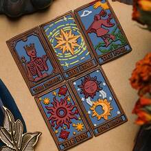 1 Tarot Card Series Fire Lacquer Seal Copper Head, Retro Style, Solid Brass Seal Head, Suitable For DIY Greeting Cards, Sealing Decorations, Desktop Ornaments, Holiday Invitations