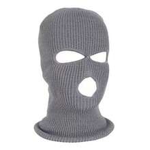 1pc New Style Winter And Autumn Thick Knitted Beret With Windproof Head Cover, Knitted Hat With 3-Hole Needlework In Wool Yarn, Head Covering For Cycling And Outdoor Use With Windproof Face Mask - Multicolor - View 3