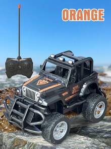 儿童遥控仿真越野车玩具，适合户外地形，小巧便携，可促进亲子互动，竞速玩耍，缓解压力，是一款娱乐玩具。