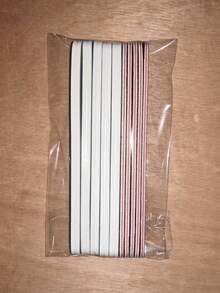 50套黑色指甲锉，直型美甲打磨条，高品质不掉毛美甲打磨条 - 黑色 - 查看 19