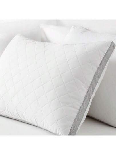 Premium 50x70cm Breathable Silicone Fiber Quilted Bed Kussen Ultra Zachte Hypoallergenic Sleep Support Cooling Mesh Sides Made In Turkey view 2
